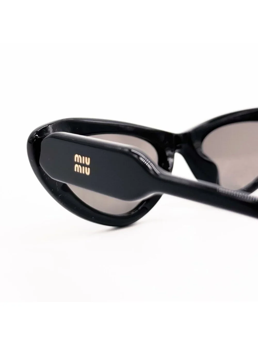 New Miu Miu MUB11SU 16K80Q Black Cat Eye Sunglasses MU B11SU